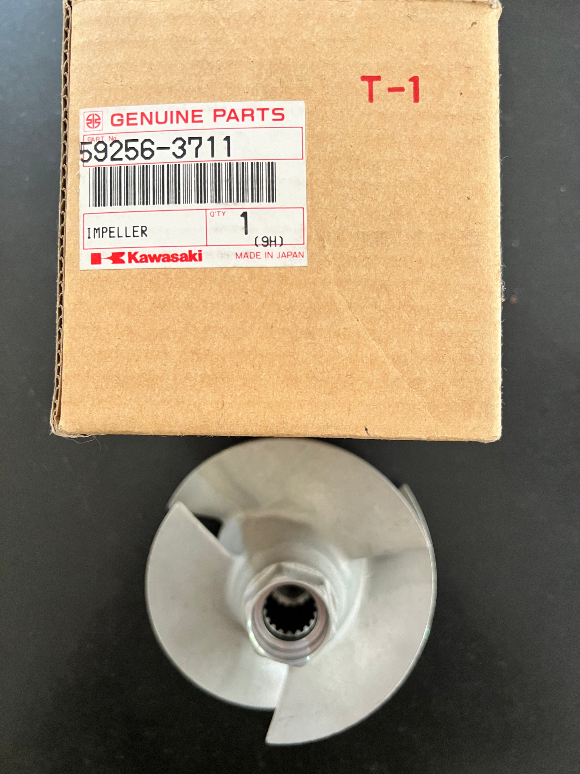 Genuine Kawasaki 550 SX Jet Ski Impeller 15.5 Pitch 59256-3711 - Jetguru