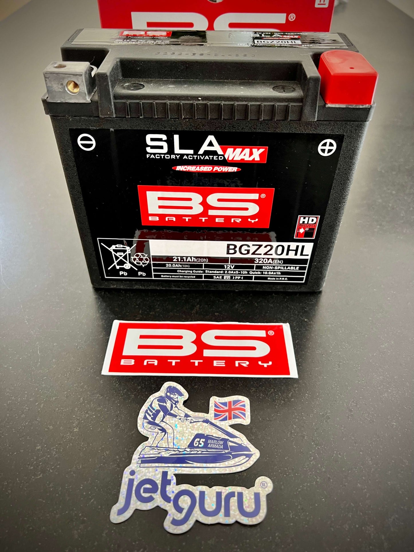 Jet Ski Battery SLA Max Maintenance Free 320CCA 12v 20ah