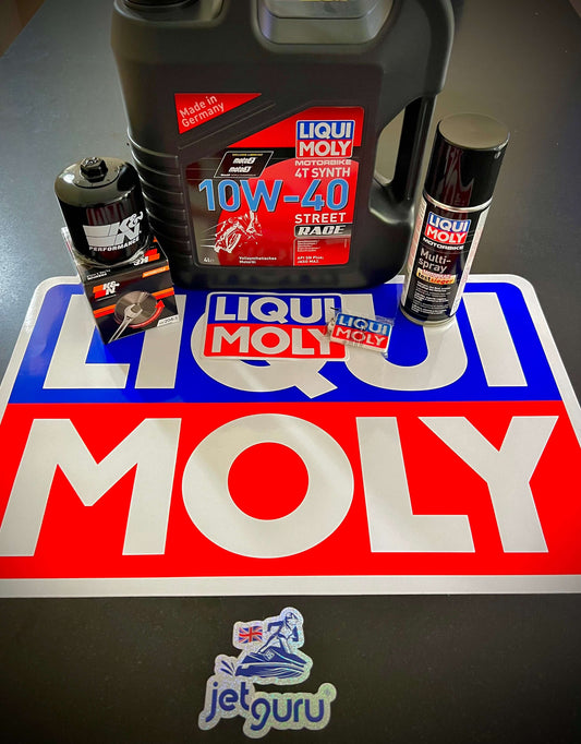 Liqui Moly Race Oil + K&N Oil Filter Yamaha YZF R1 R6 R7 Oil Service & Spray Kit