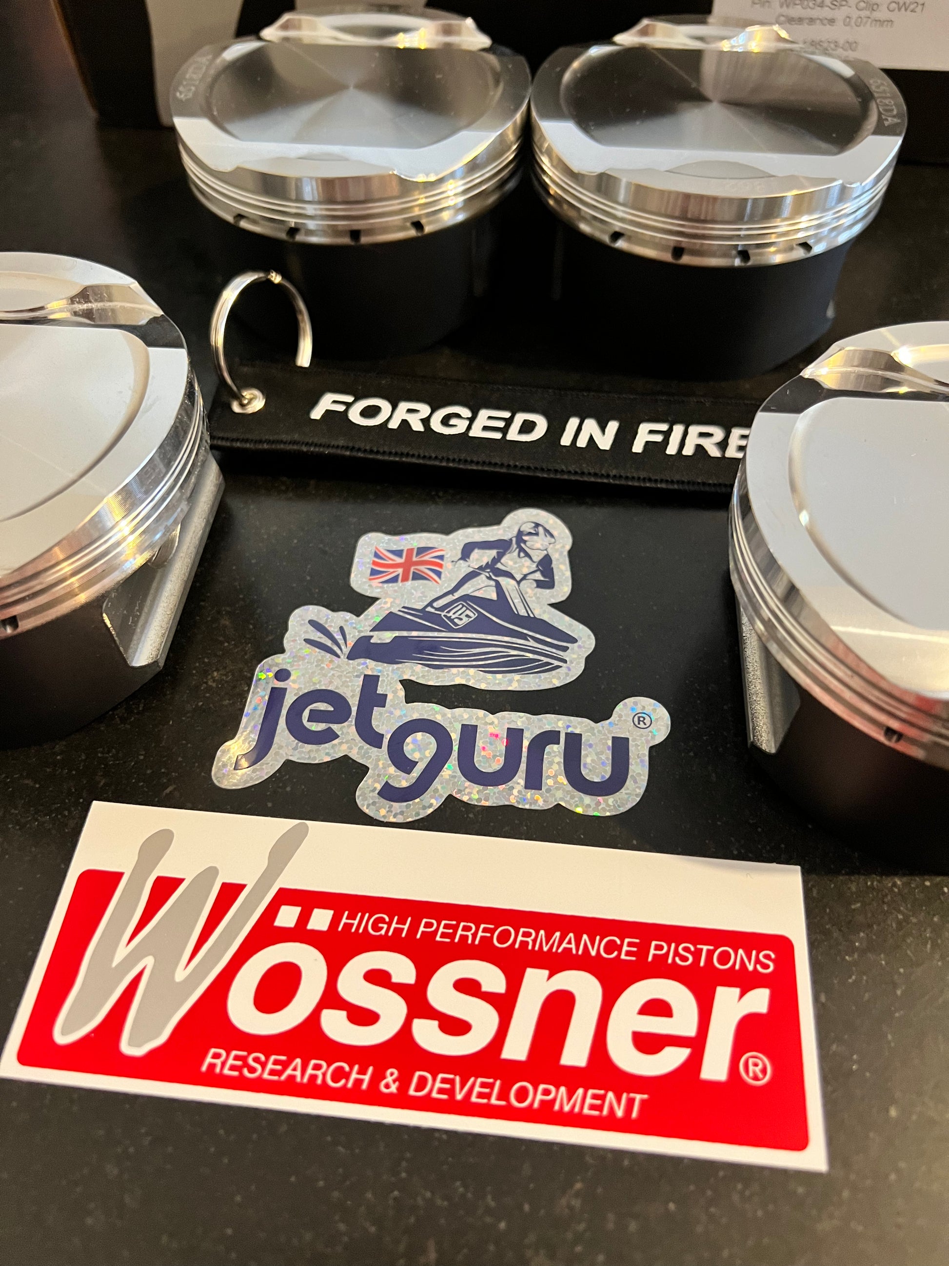 Wossner Forged Piston Kit 1500 Jet Ski STX 15-F SX-R Ultra LX 13.5:1 K6518DA-4 83mm - Jetguru