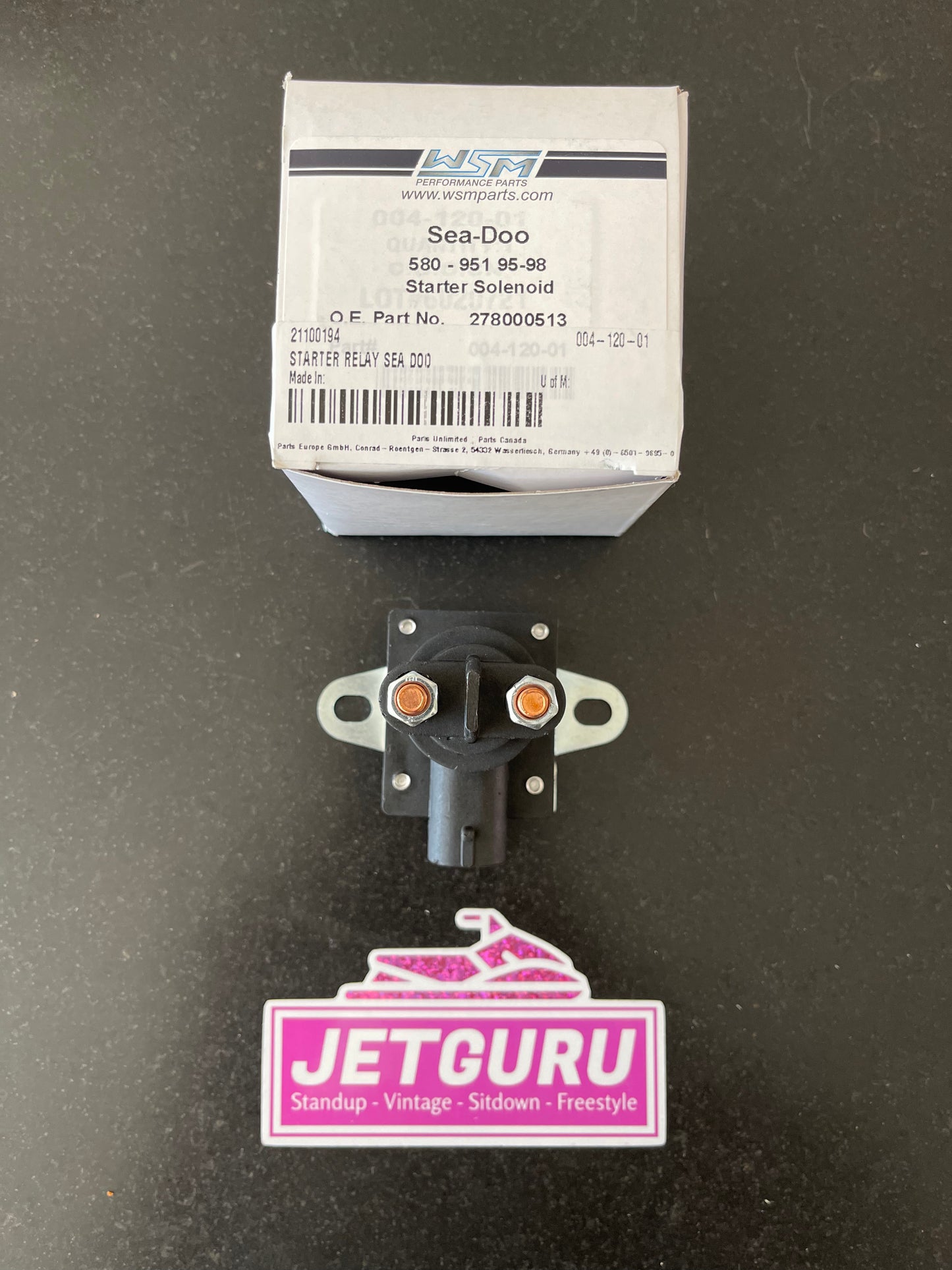 Starter Solenoid for Seadoo Sea-Doo 580cc to 951cc engines 1995-98 004-120-01 - Jetguru