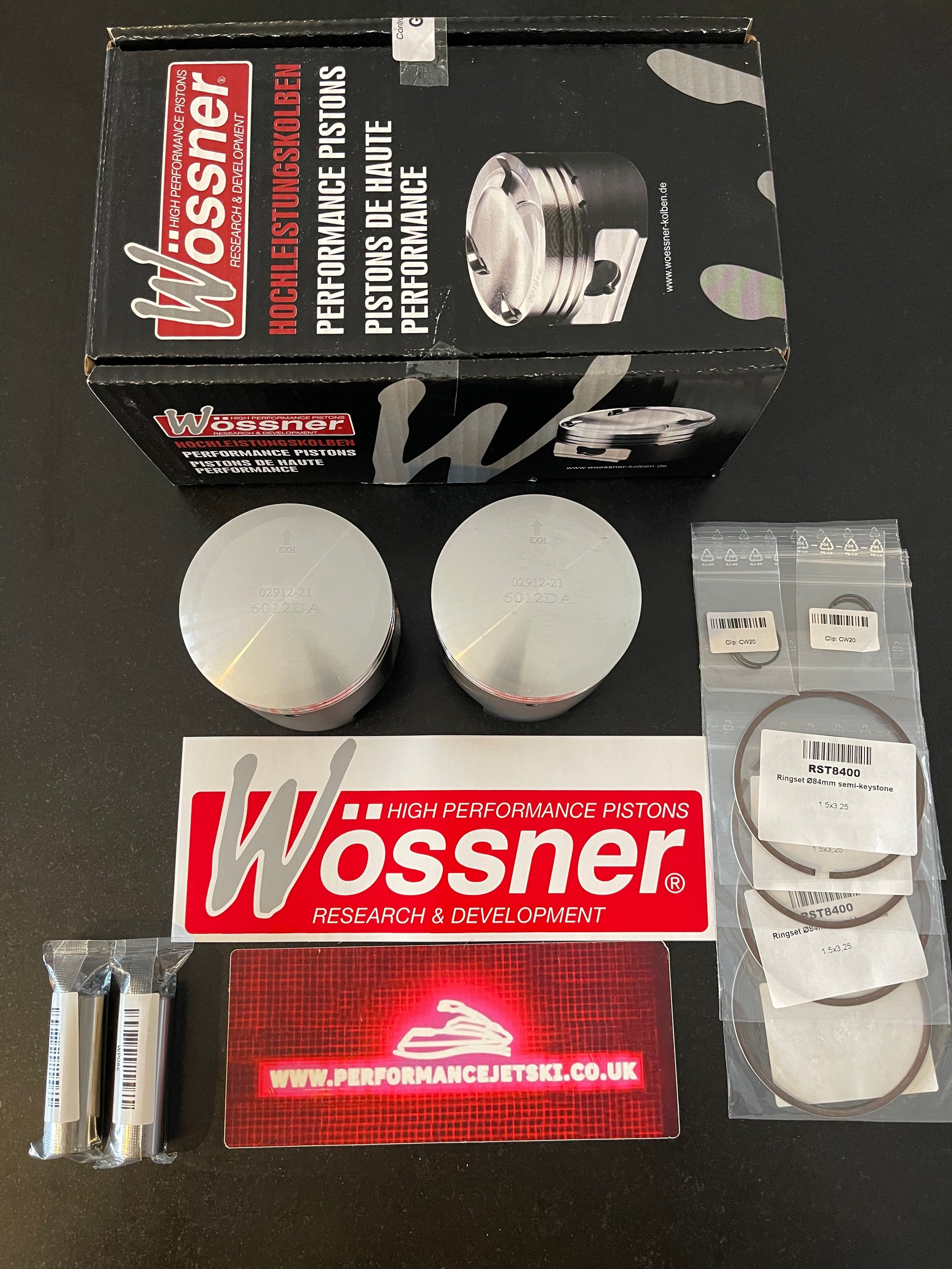 Wossner Dual Piston Kit for Yamaha 760 Jet Skis - Jetguru